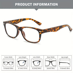Men's Retro Reading Glasses Anti Light Protective Eyeglasses