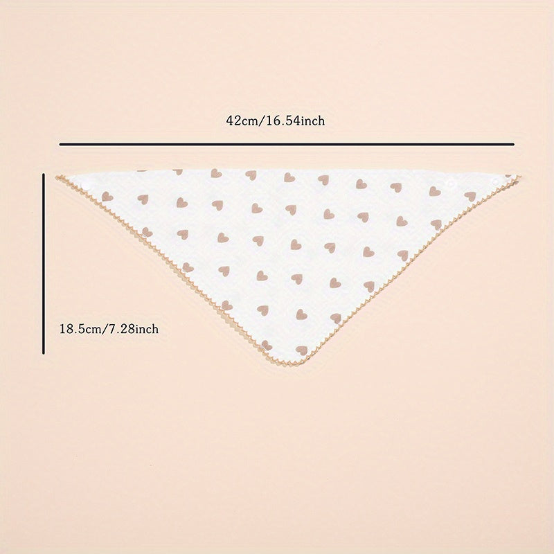 Soft Infant & Toddler Triangular Bib Cherry Print