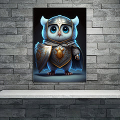 Modern Baby Owl Warrior Wall Sticker for Kids Room Decor