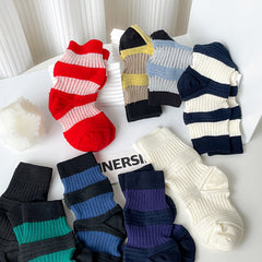 Women's Khaki Casual Texture Socks