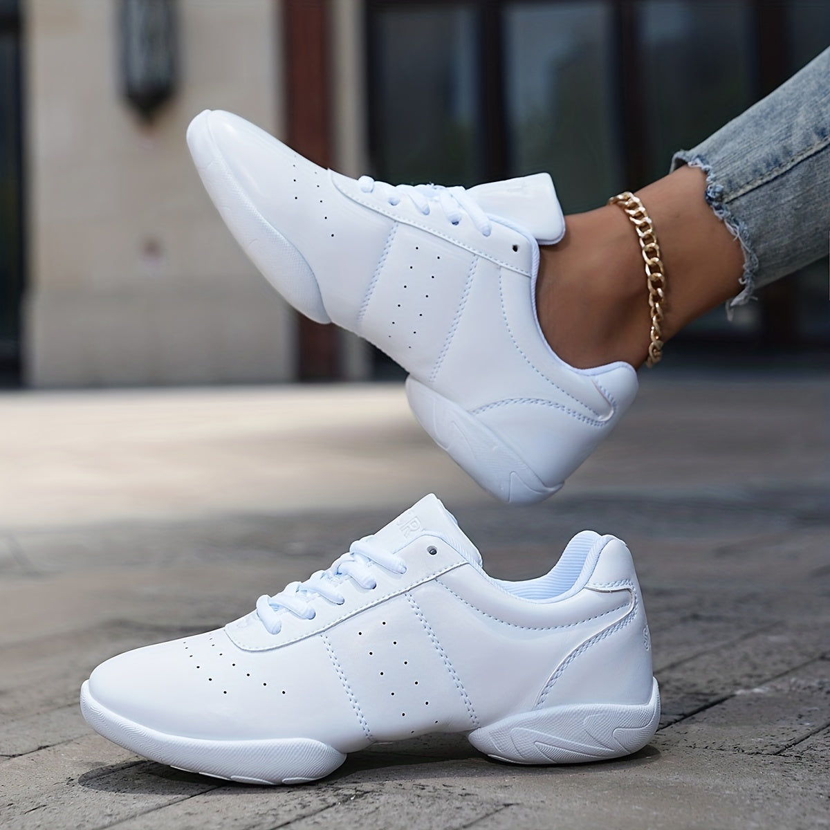 Youth Cheer Shoes Dance Athletic Training Tennis Lightweight Sneakers