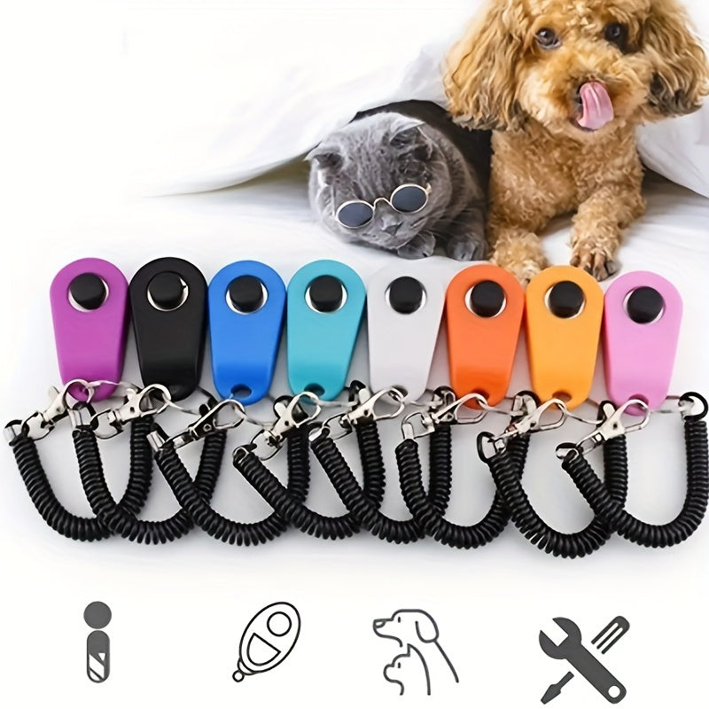 Pet Training Clicker with Wrist Strap - Improve Behavior and Communication