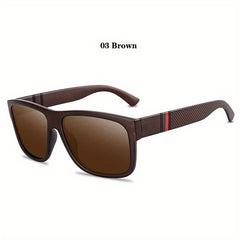 Vintage Large Square Polarized Sunglasses Unisex Driving Fishing UV400