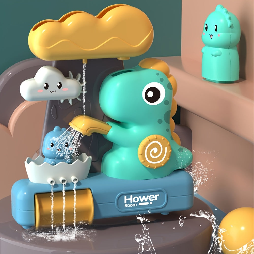 Dino Bath Toy Interactive Cartoon Suction Cup Shower Toy