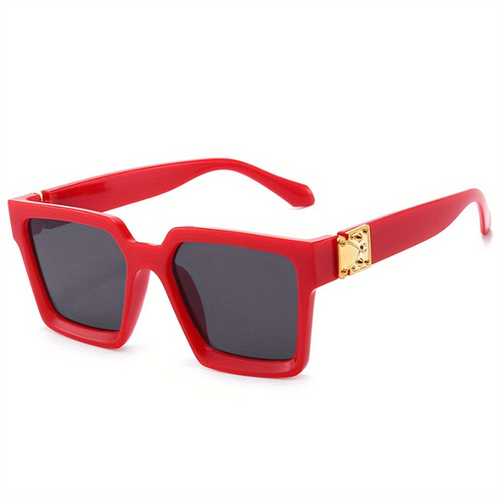 Large Square Sunglasses Mirror Lens UV400