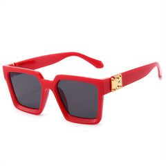 Large Square Sunglasses Mirror Lens UV400