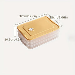 3-Layer Dumpling Fresh-keeping Box - Large Capacity Refrigerator Storage