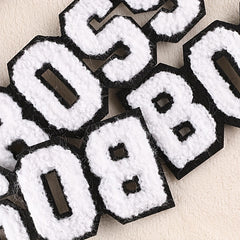 3pcs Letter Towels Embroidered Badges DIY Cloth Patches for Men