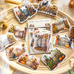 30pcs Washi Paper Sticker Pack Garden Small Note Series Plant Decorative Sticker