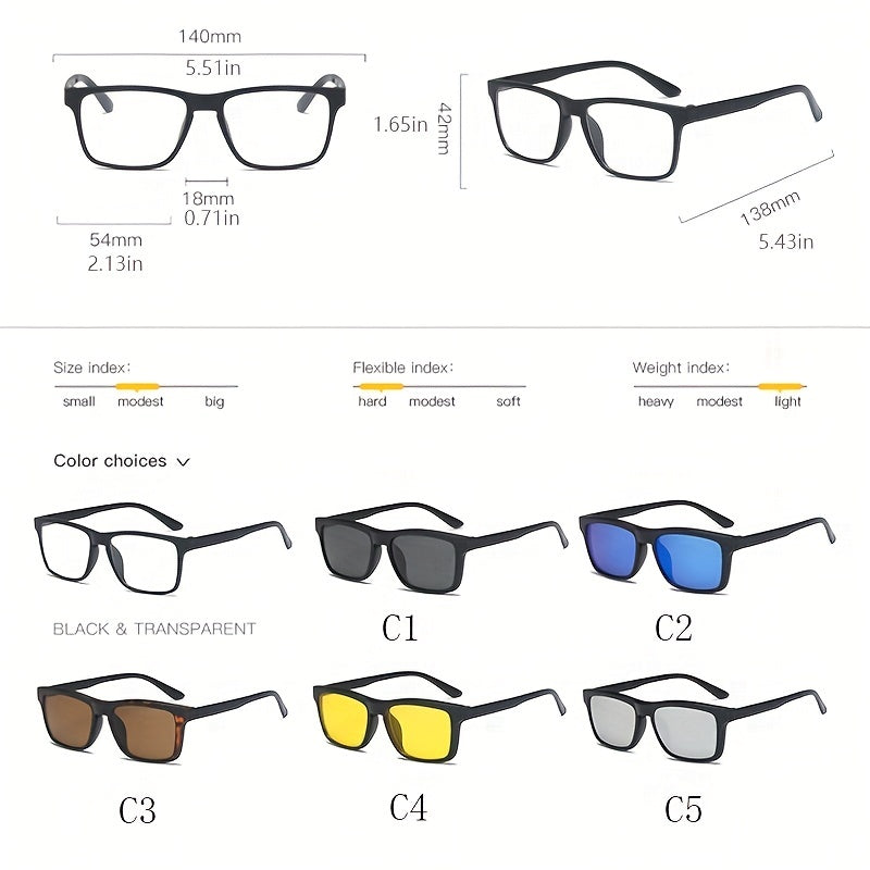 Clip On Polarized Driving Sunglasses UV400 Protection