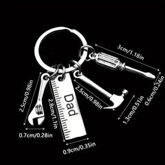 Stainless Steel Tool Keychain Hammer Wrench Screwdriver