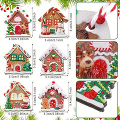 30pcs Wooden Christmas Tree Hanging Ornaments