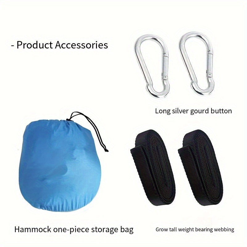 Outdoor Quick Opening Hammock with Mosquito Net, 102x36in