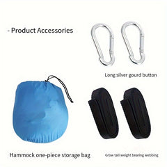 Outdoor Quick Opening Hammock with Mosquito Net, 102x36in