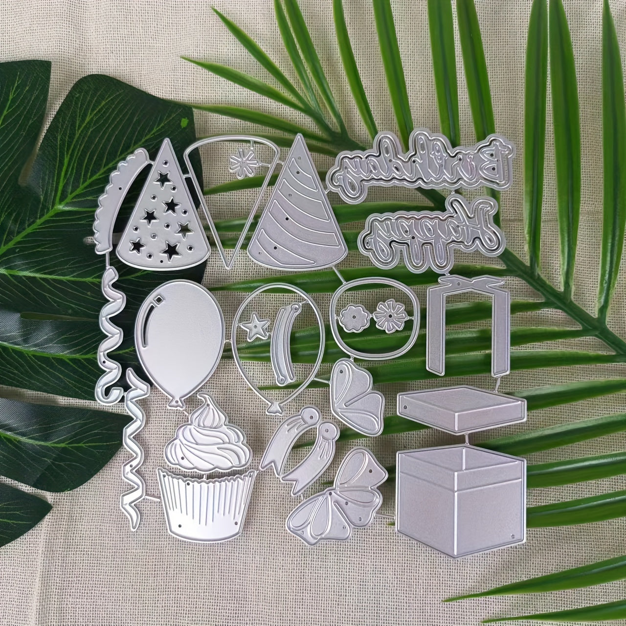1Pc Happy Birthday Gift Metal Cutting Dies DIY Card Scrapbook Decoration
