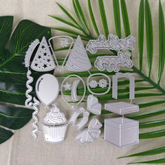1Pc Happy Birthday Gift Metal Cutting Dies DIY Card Scrapbook Decoration