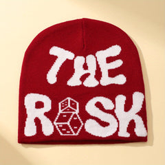 Casual Letter Pattern Knitted Hat Unisex
