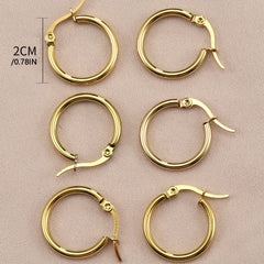 10pcs Golden Stainless Steel Earring Hooks for DIY Earrings Making