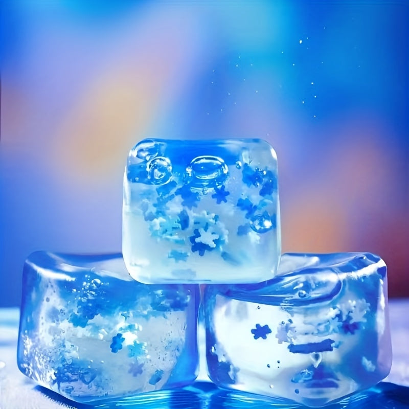 Sky Squeeze Relax Toy Slowly Rebound Snowflake Cube Fun Office Gift