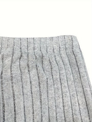  Ribbed One Shoulder Top & Pants Outfit Set