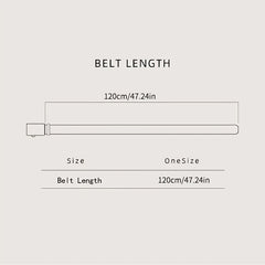 Men's Casual Retro Buckle Belt PU Leather Decorative Accessories for Pants