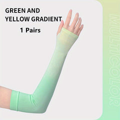 Gradient Ice Sleeve Sunscreen Arm Sleeves UV Protection Cycling Men Women