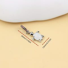 1Pc Turtle Dolphin Elephant Charm Alloy Pendant Beads