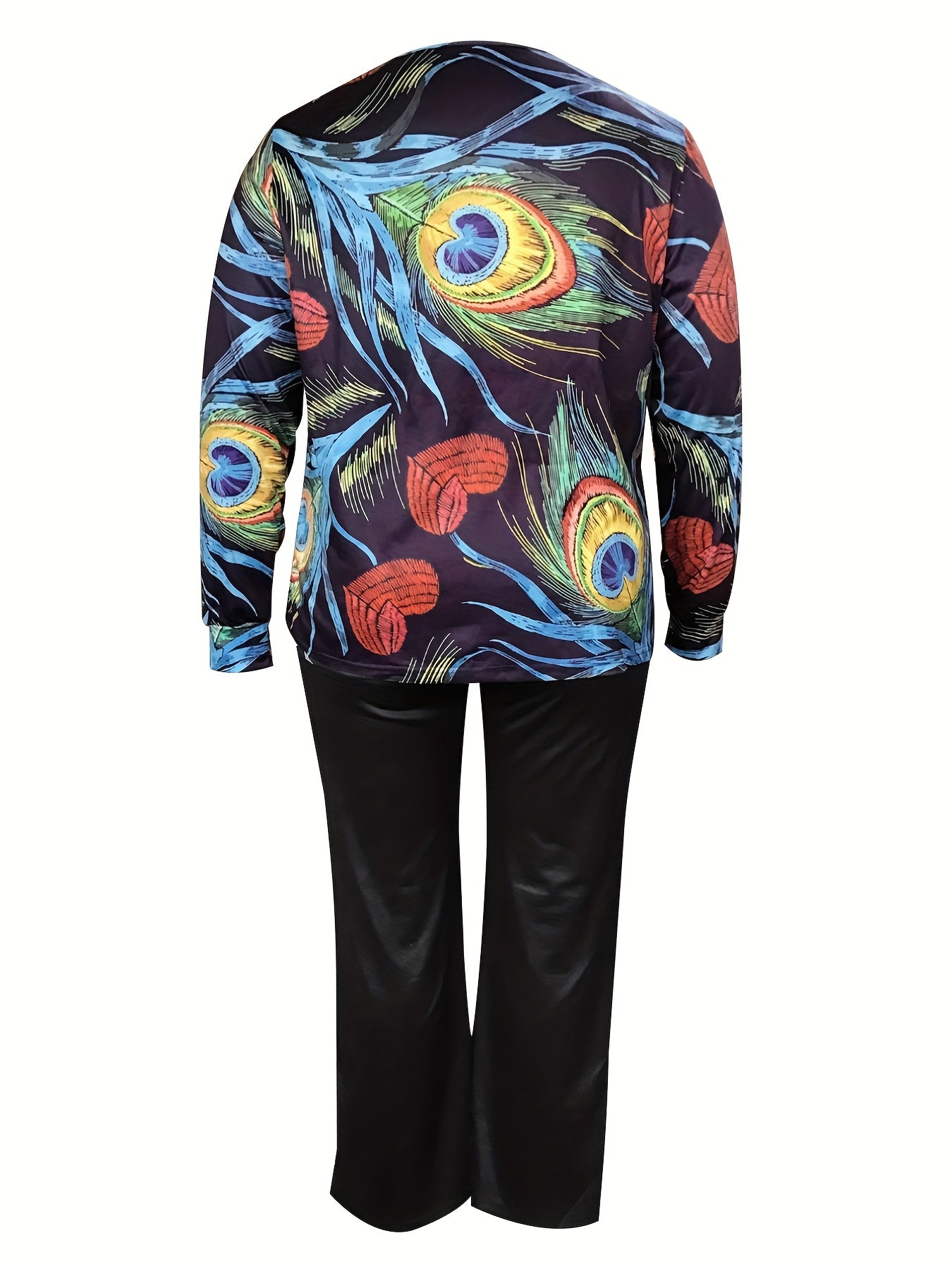  Peacock Feather 2 Piece Outfit