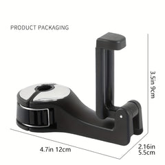 Car Seat Hook with Phone Bracket Lock Buckle