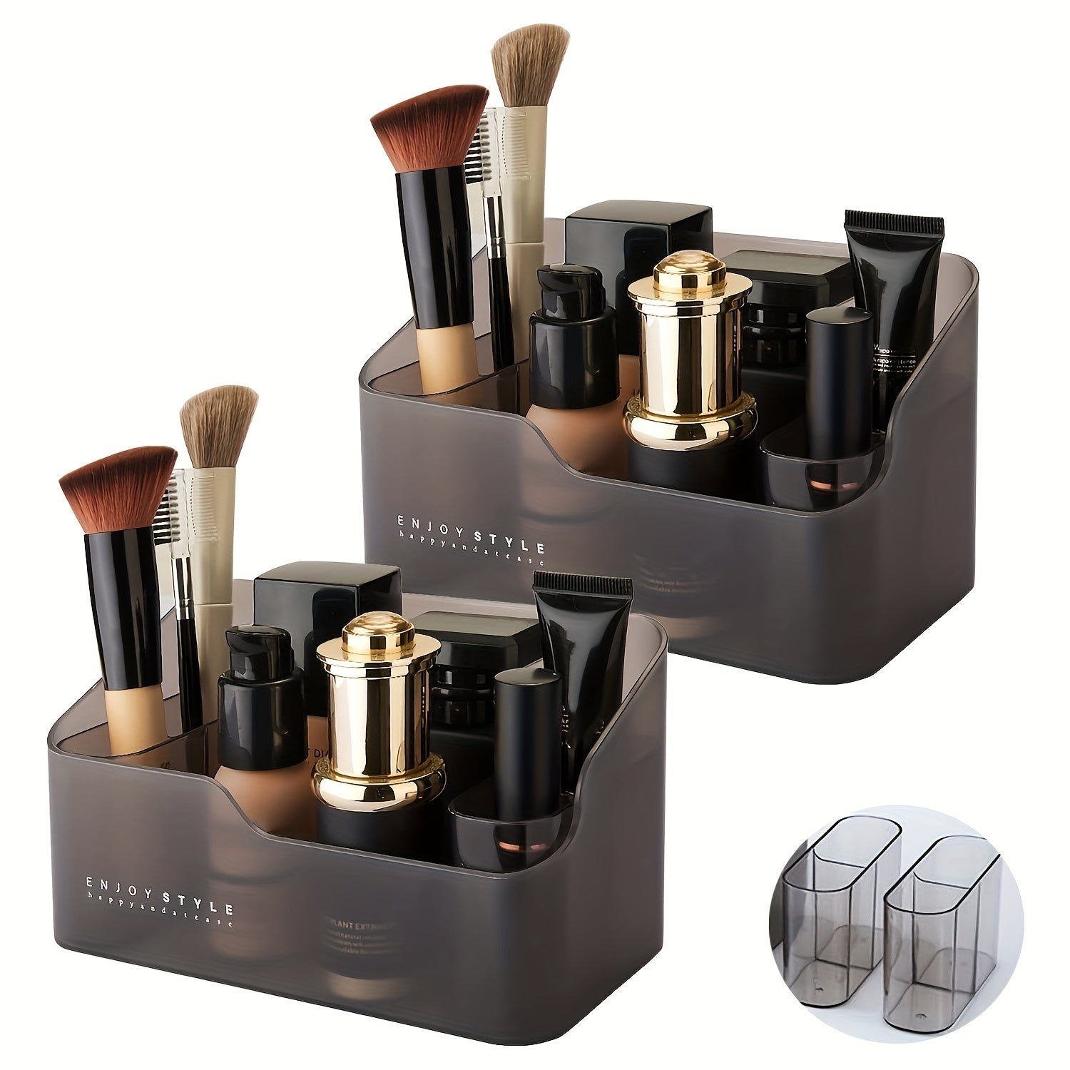 4 Compartment Makeup & Jewelry Organizer for Bedroom & Bathroom