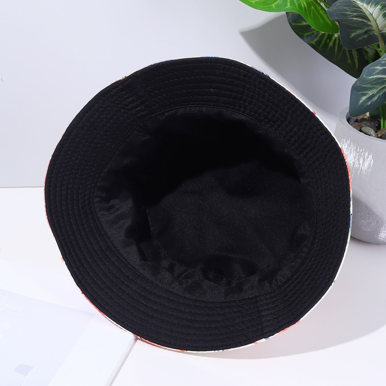Colorful Tie Dye Bucket Hat Casual Sunscreen Travel Fisherman Cap