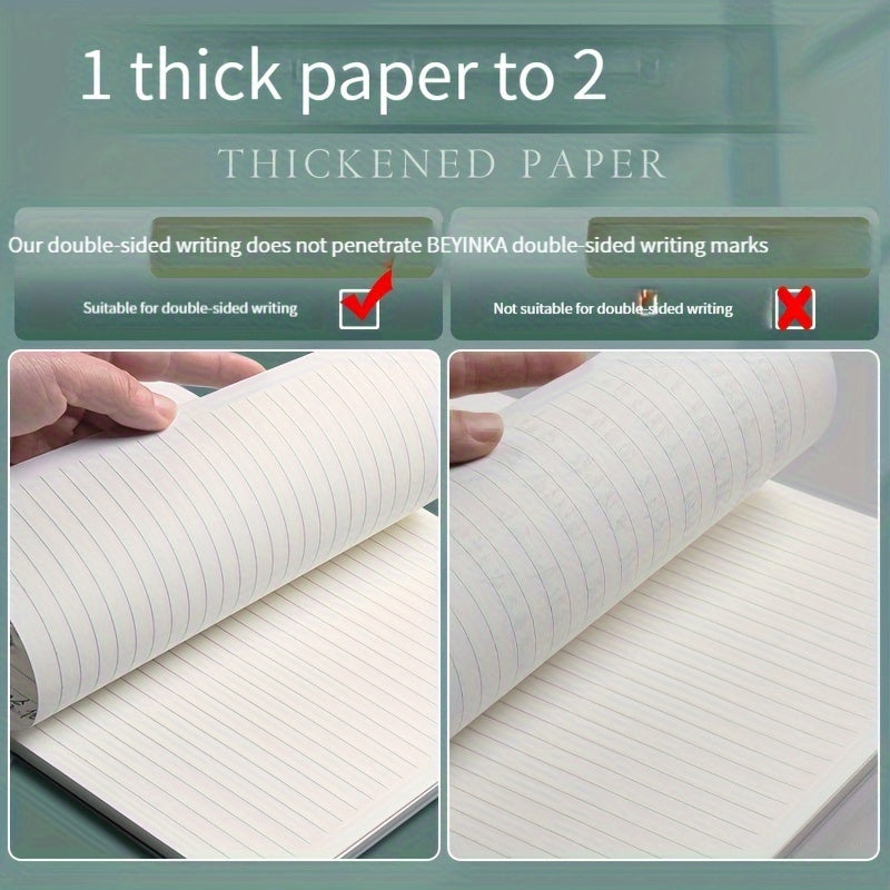 A6 Horizontal Line Coil Student Notebook with Strap