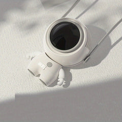 Cartoon Astronaut Neck Fans USB Rechargeable Handheld Hanging Fan