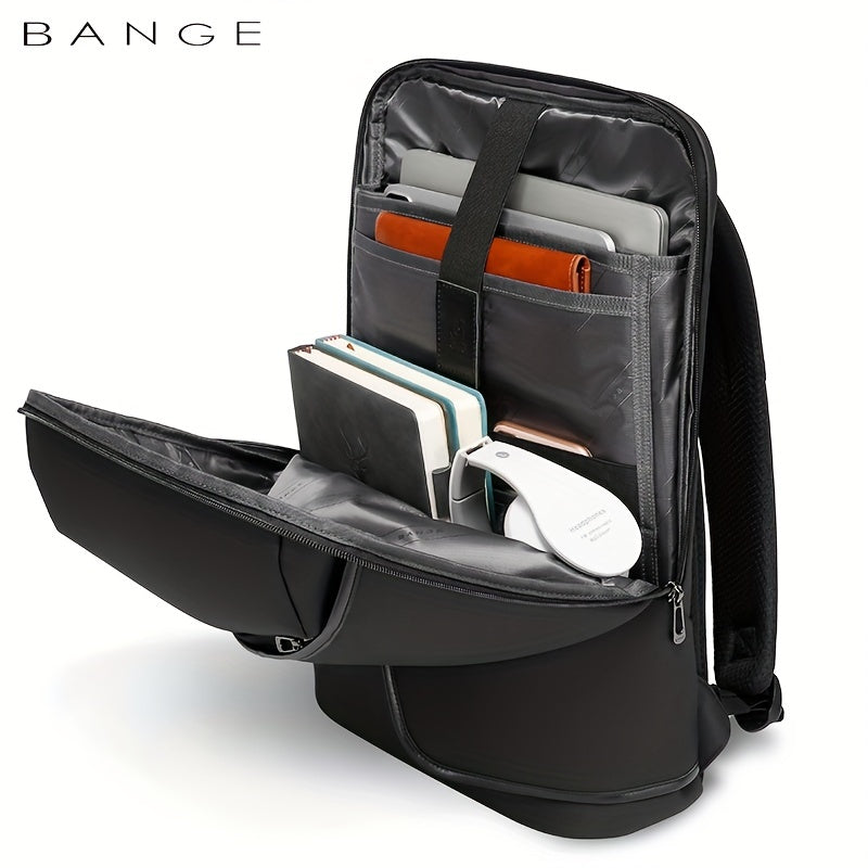 BANGE Business Backpack w/ USB Charging Port Water Resistant