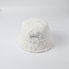 Winter Hairy Bucket Hat for Women - Outdoor Casual Style