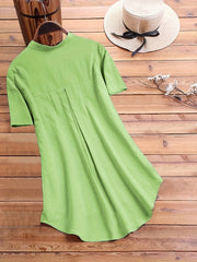  Butterfly Print Short Sleeve Button Shirt
