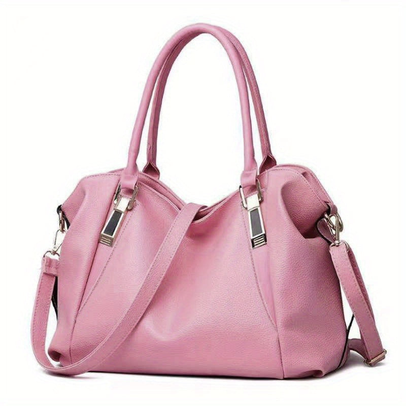 Large Capacity Crossbody Bag Soft PU Leather Satchel Purses