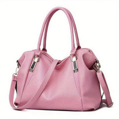 Large Capacity Crossbody Bag Soft PU Leather Satchel Purses