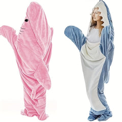 Funny Shark Blanket Warm Sleeping Bag with Hoodie