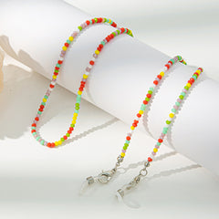 Crystal Beaded Glasses Chain Colorful Lanyard for Women Girls