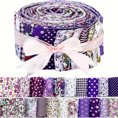 40pcs Cotton Quilting Fabric Strips Jelly Roll for Patchwork Craft