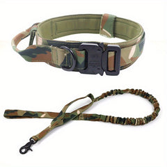 Military Tactical Dog Collar & Leash Set for All Breeds
