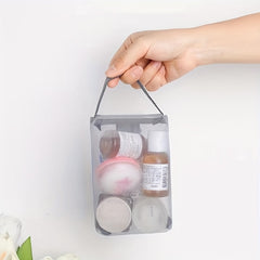 Mesh Clear Toiletry Bag Makeup Brushes Holder Travel Organizer
