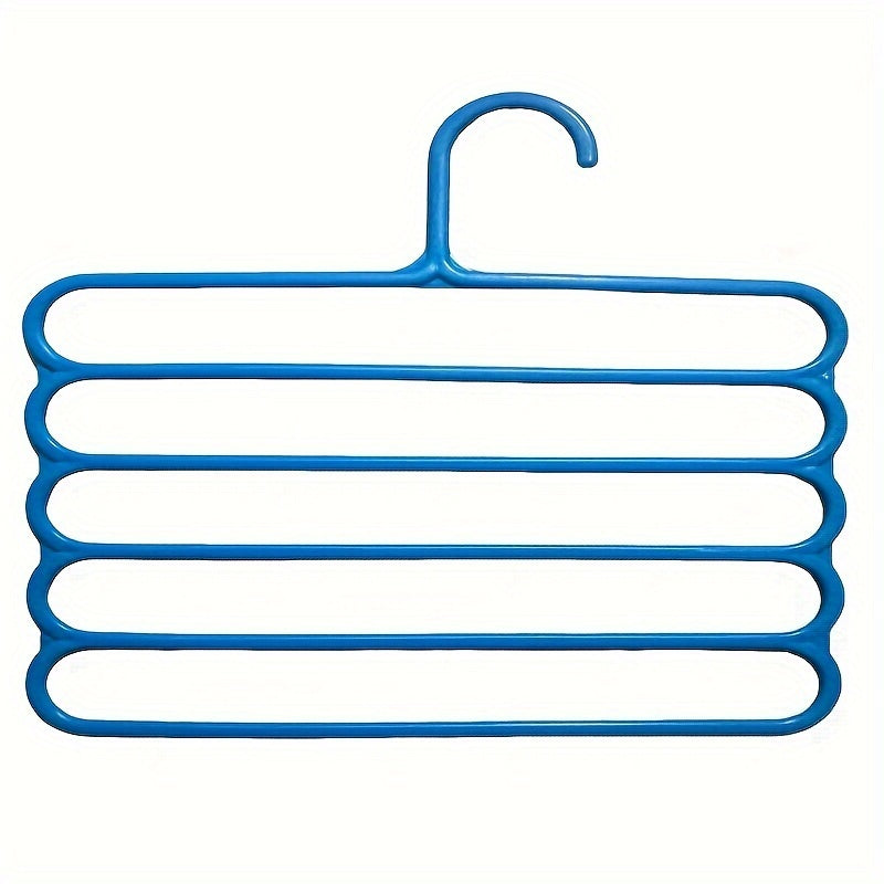 5-Layer Non-Slip Pants Rack for Functional Wardrobe Organization
