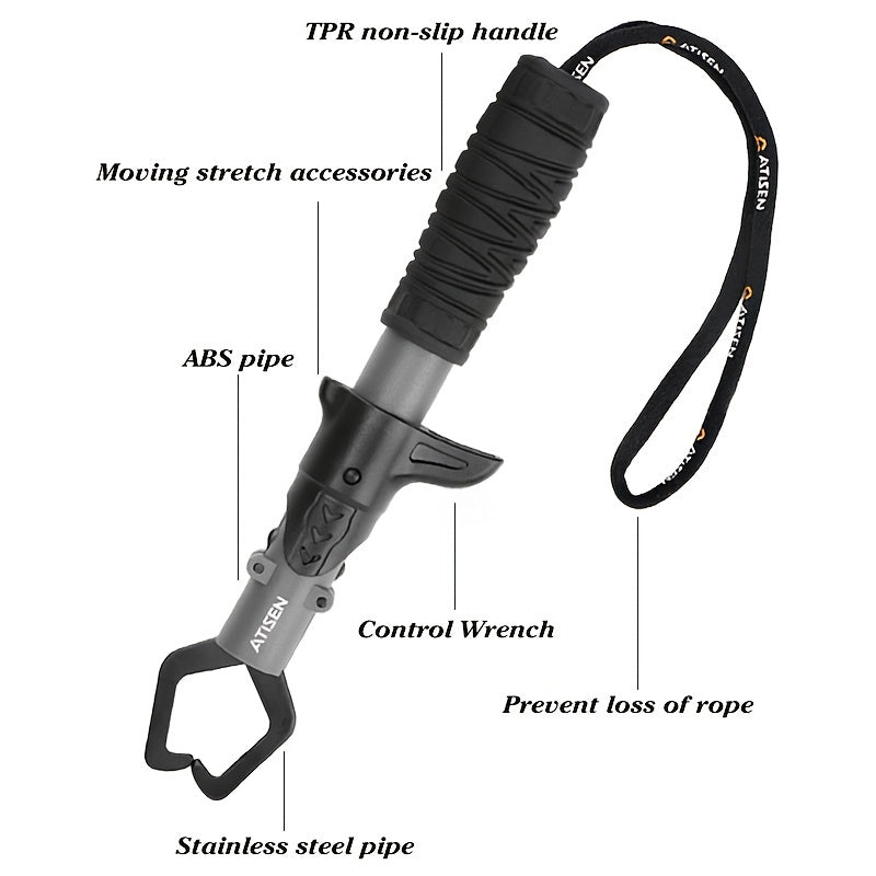 2pcs Fishing Pliers Plastic Handle Stainless Steel Fish Controller