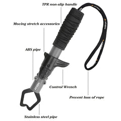 2pcs Fishing Pliers Plastic Handle Stainless Steel Fish Controller