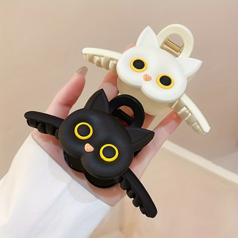 Silicone Cat Hair Claw Hair Clip Female Large Back Head Clip Cartoon Headwear