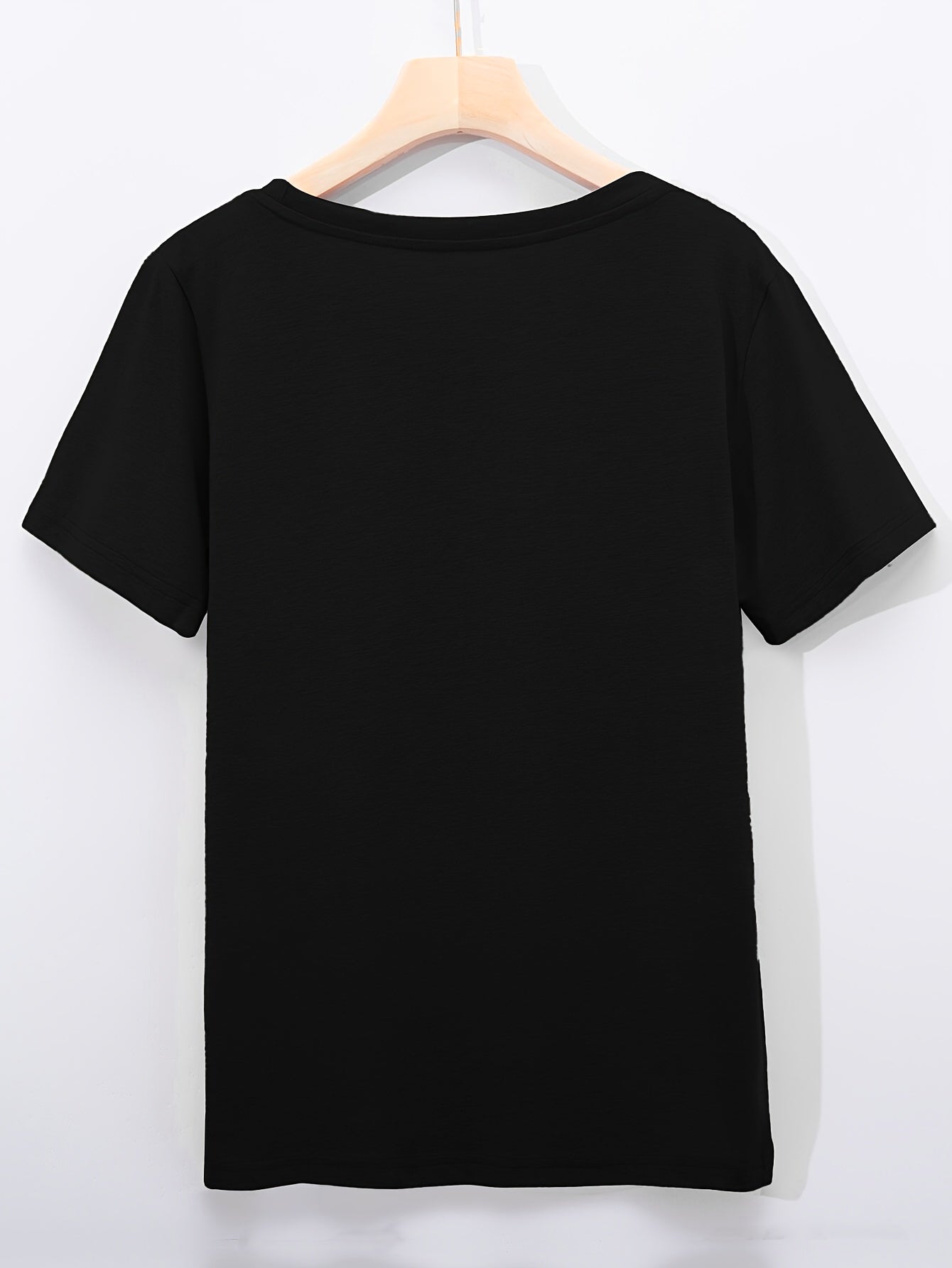 Coffee Girl Print T Shirt Short Sleeve Casual Sport Tops Women's Clothing