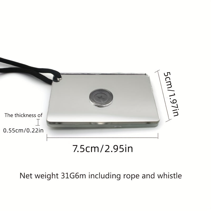 Portable Multifunctional Survival Mirror for Outdoor Activities