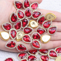 30pcs Tear Drop Rhinestone DIY Accessories Costume Dress Wedding Crafting